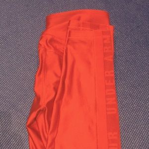 Under Armour leggings red compression size S
